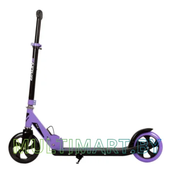 Самокат Novatrack Polis Plastic New 160P.POLIS.VT22 (фиолетовый/черный, 2022) картинка 2
